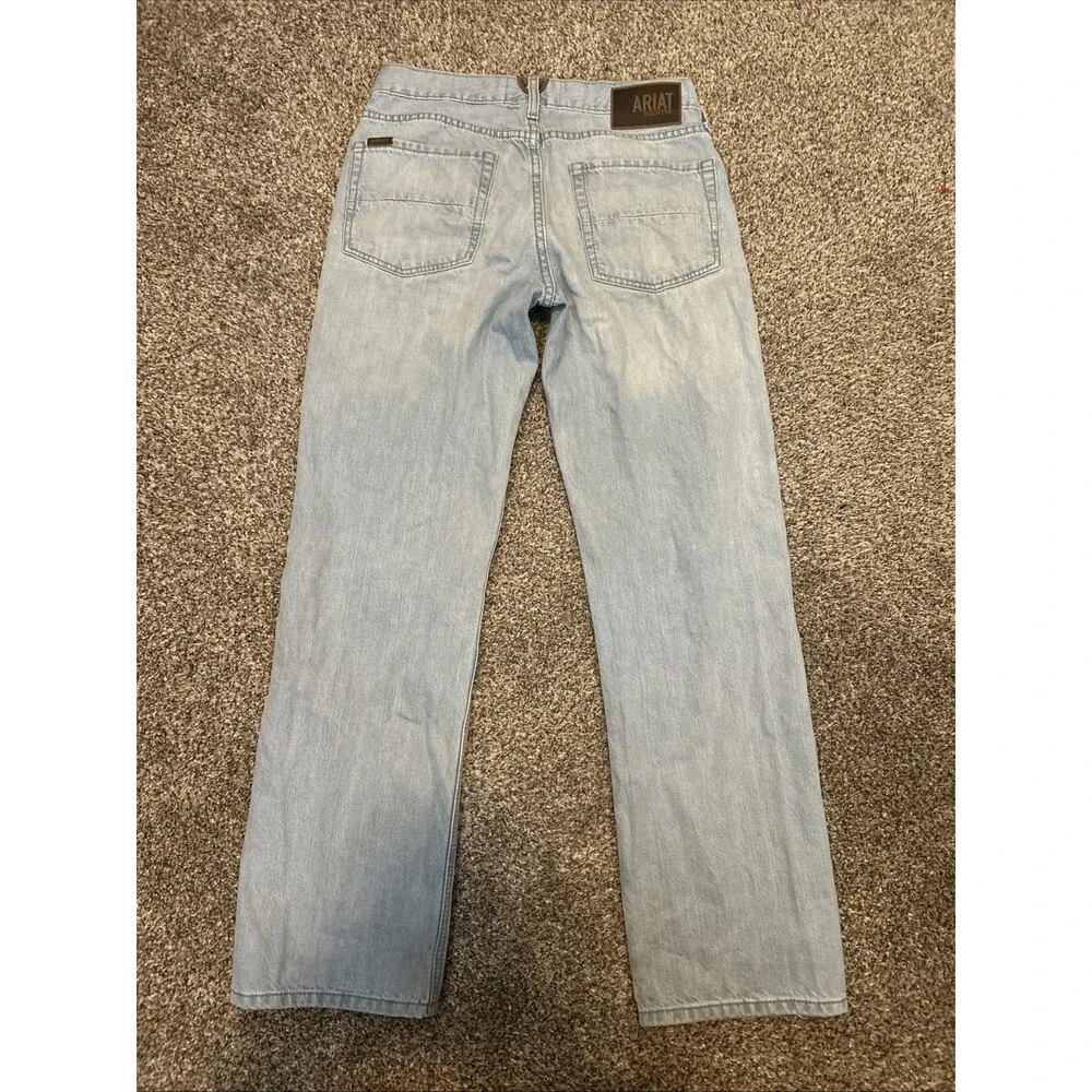 Ariat M5 Straight Fit Straight Leg Mens Jeans Blue Denim 31x32 Light Wash